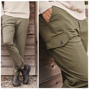 Rhone Boathouse Mens Cargo Pant Olive Green Size Small